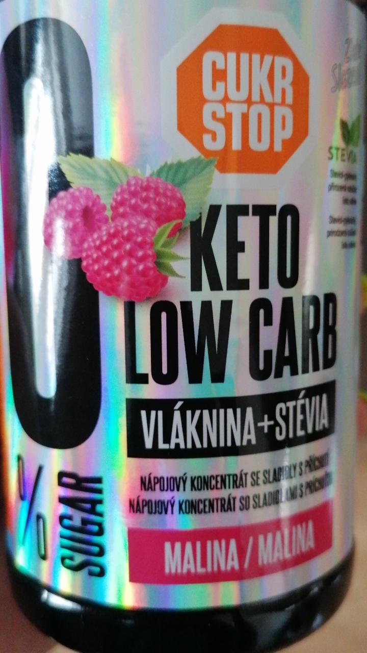 Fotografie - Keto Low Carb vláknina a stévia Malina Cukrstop