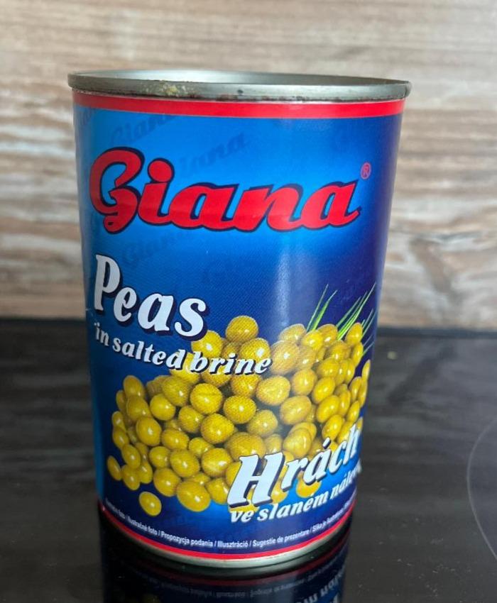 Fotografie - Peas in salted brine Giana Hrách ve slaném nálevu