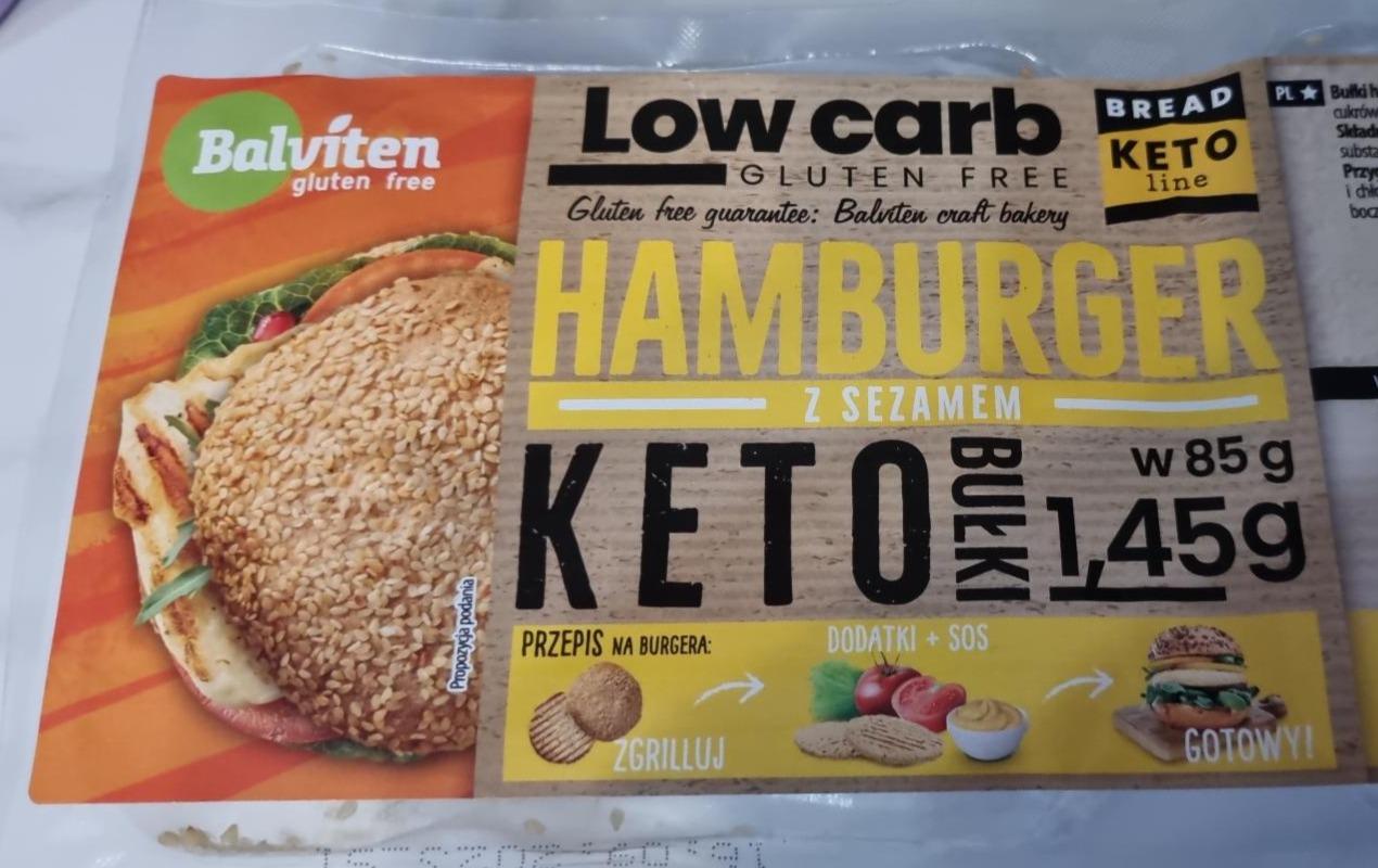 Fotografie - Low carb Hamburger z sezamem Keto Bulki Balviten