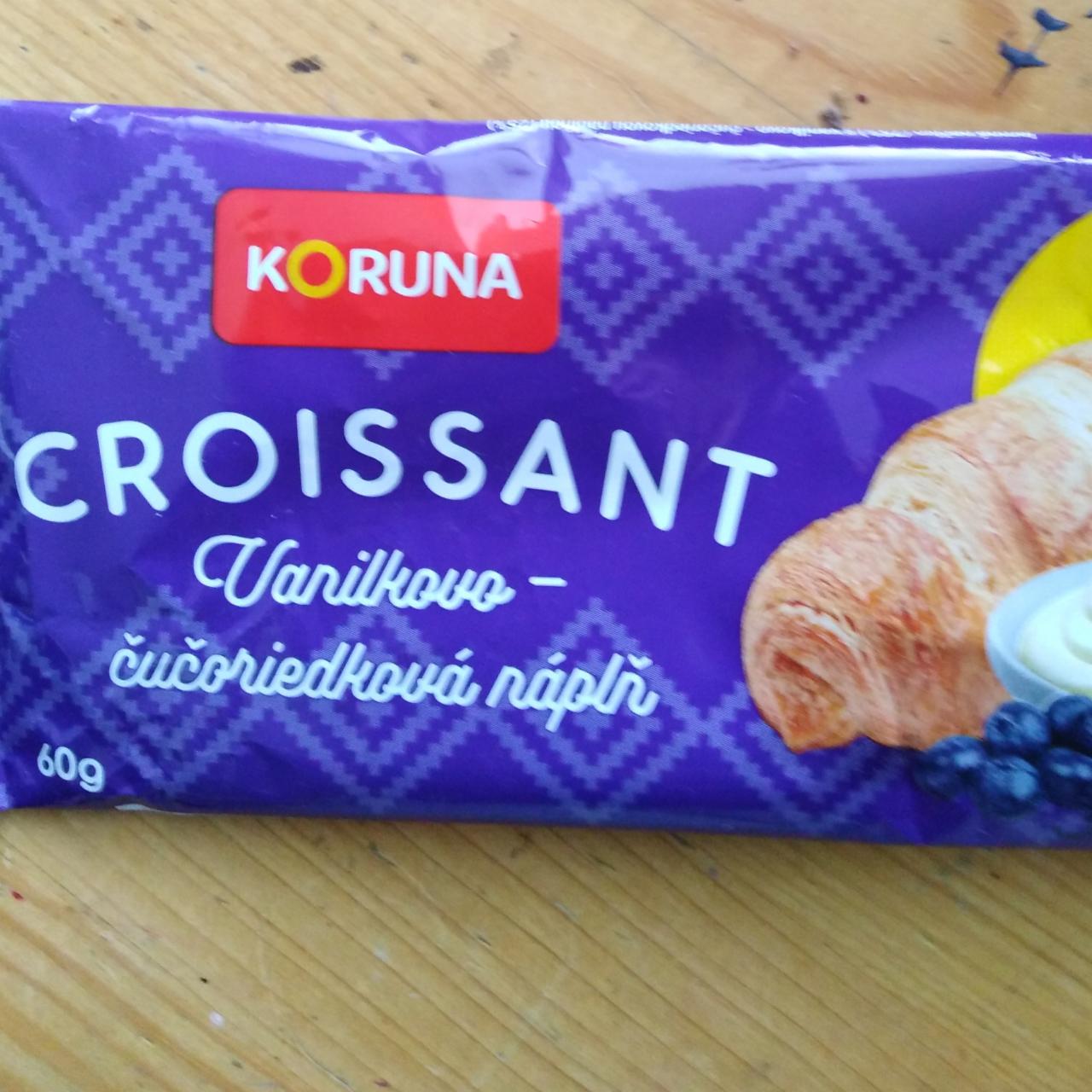Fotografie - Croissant Vanilkovo - čučoriedková náplň Koruna
