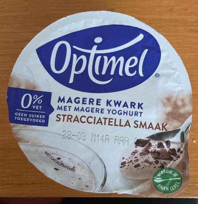 Fotografie - Magere Kwark Stracciatella Smaak Optimel