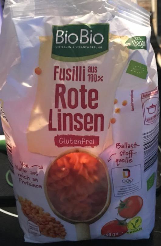 Fotografie - BioBio Fusilli aus 100% Rote Linsen