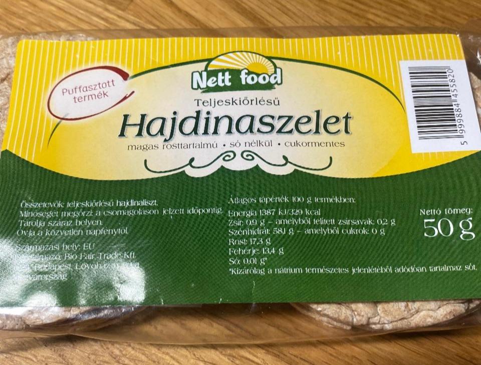 Fotografie - Teljeskiőrlésű hajdinaszelet Nett Food