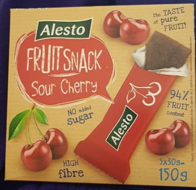 Fotografie - Alesto Fruity snack Sour cherry