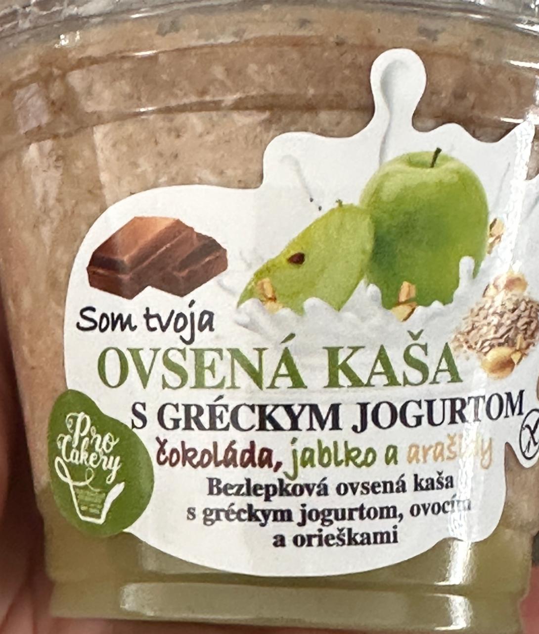 Fotografie - Ovsená kaša s gréckym jogurtom čokoláda, jablko a arašidy ProCakery