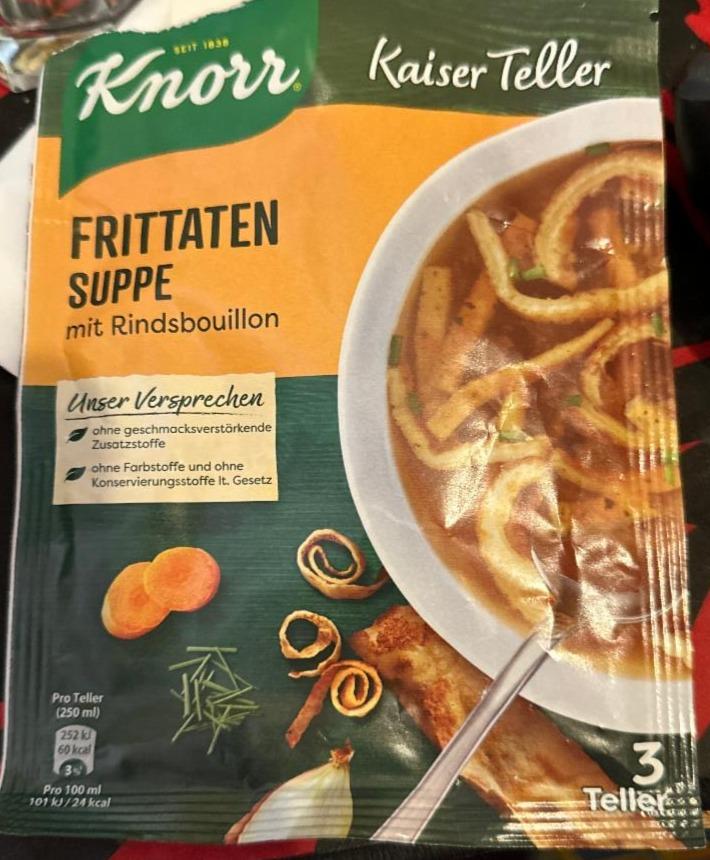 Fotografie - Frittaten Suppe mit Rindsbouillon Knorr