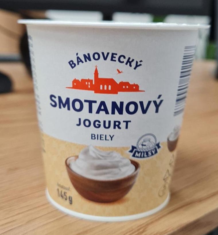Fotografie - Smotanový jogurt biely Bánovecký Milsy
