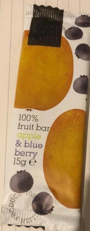 Fotografie - 100 % Fruit bar apple & blueberry Perry court farm