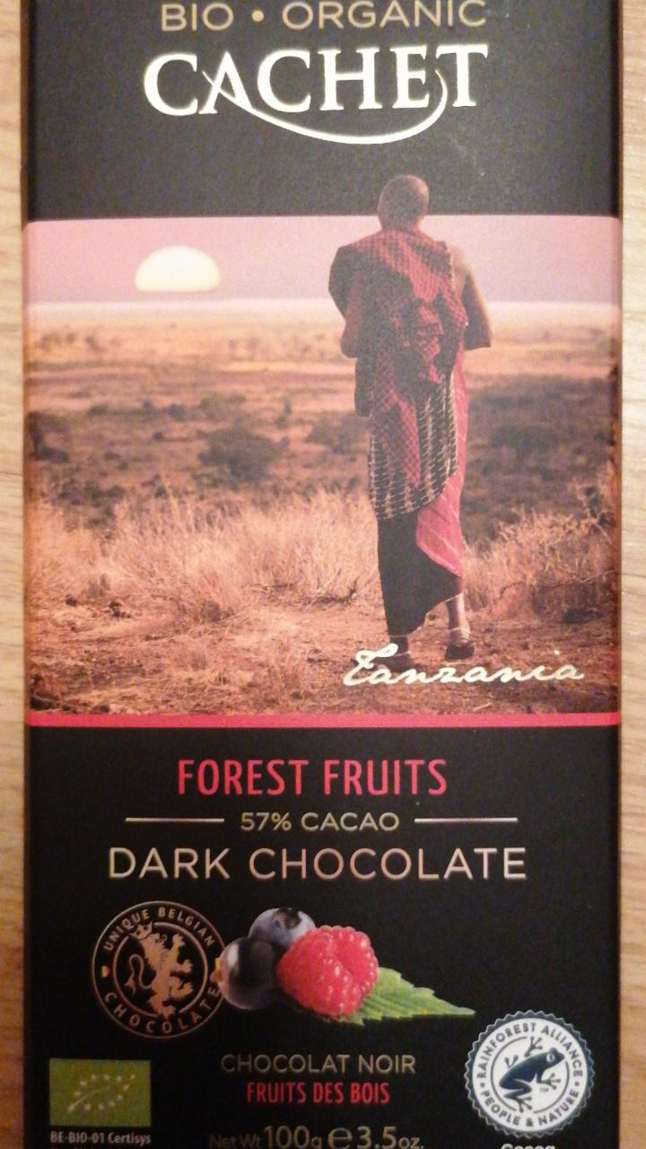 Fotografie - Bio organic Forrest Fruits 57% cacao Dark chocolate
