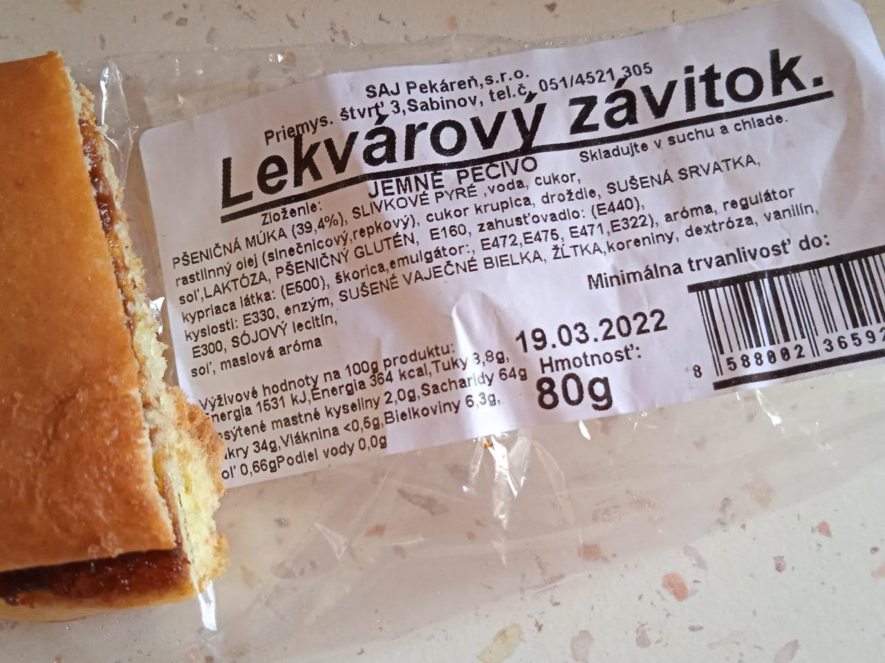 Fotografie - Lekvárový závitok