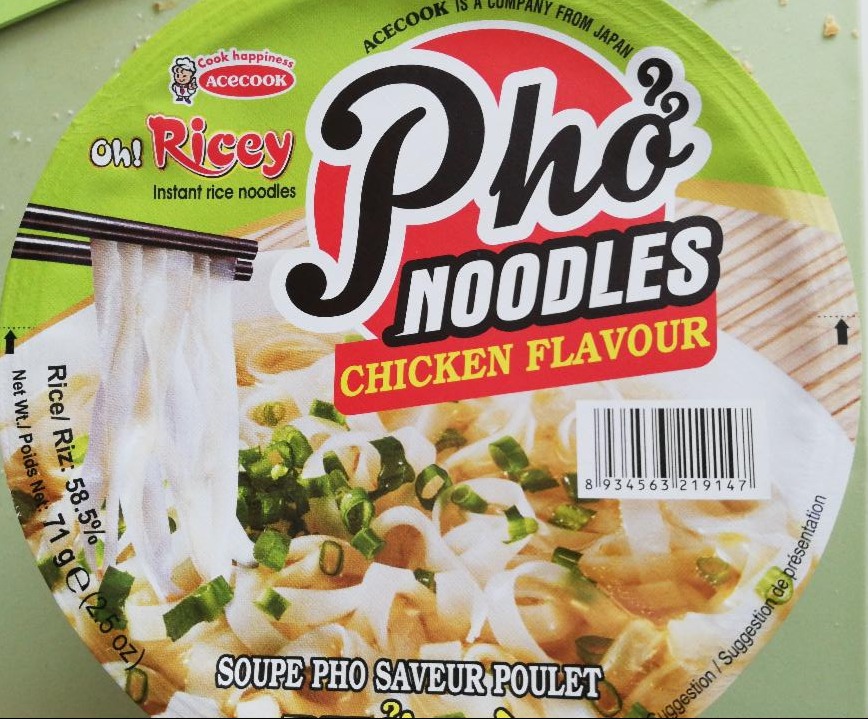 Fotografie - Oh! Ricey Pho Noodles Chicken Flavour Acecook