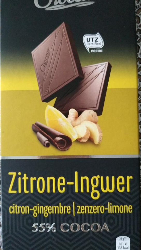 Fotografie - Choceur Zitrone-Ingwer 55% cocoa