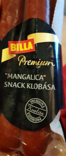 Fotografie - Premium 'mangalica' snack klobása Billa