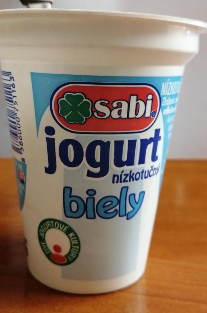 Fotografie - Jogurt nízkotučný biely Sabi