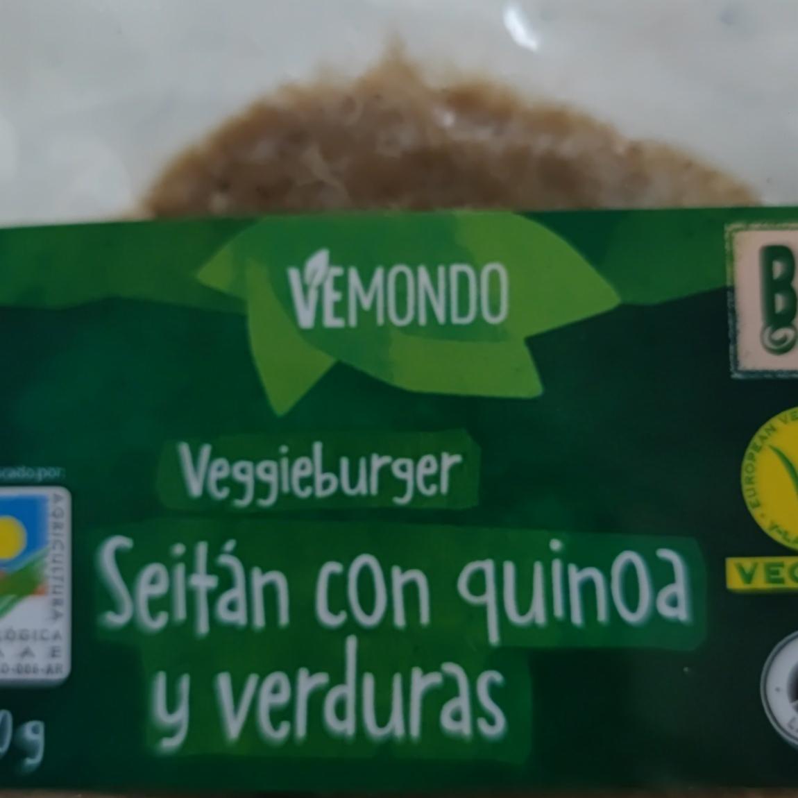 Fotografie - Veggieburger Seitán con quinoa y verduras Vemondo