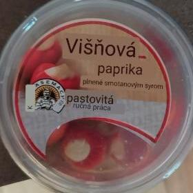 Fotografie - Višňová paprika plnené smotanovým sýrom Die Käsemacher