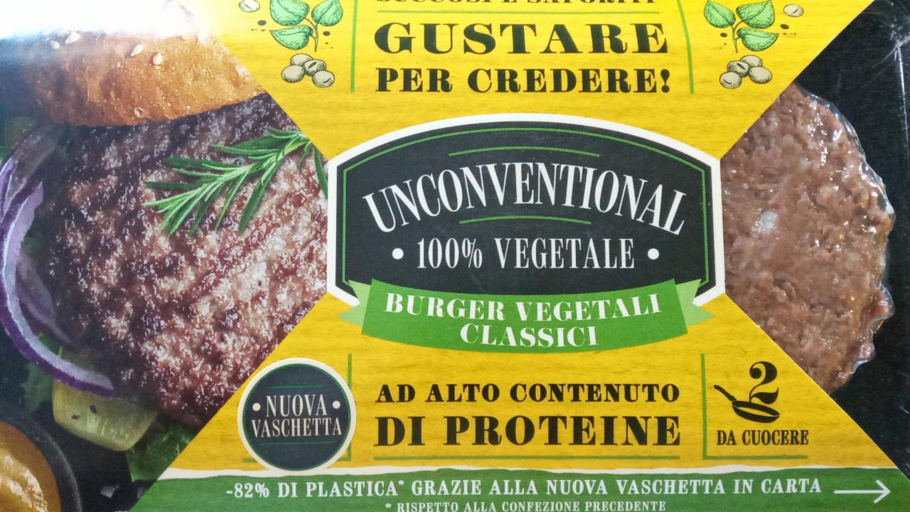 Fotografie - Unconventional 100% Vegetale Burger Vegetali Classici