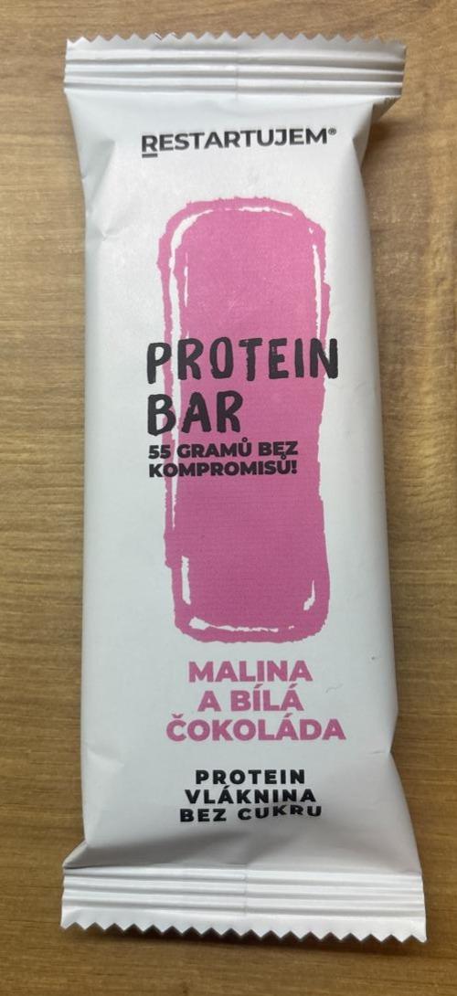 Fotografie - Protein Bar Malina a Bílá Čokoláda Restartujem