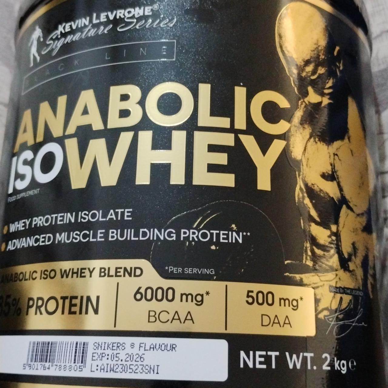 Fotografie - Anabolic ISO whey Snickers Kevin Levrone