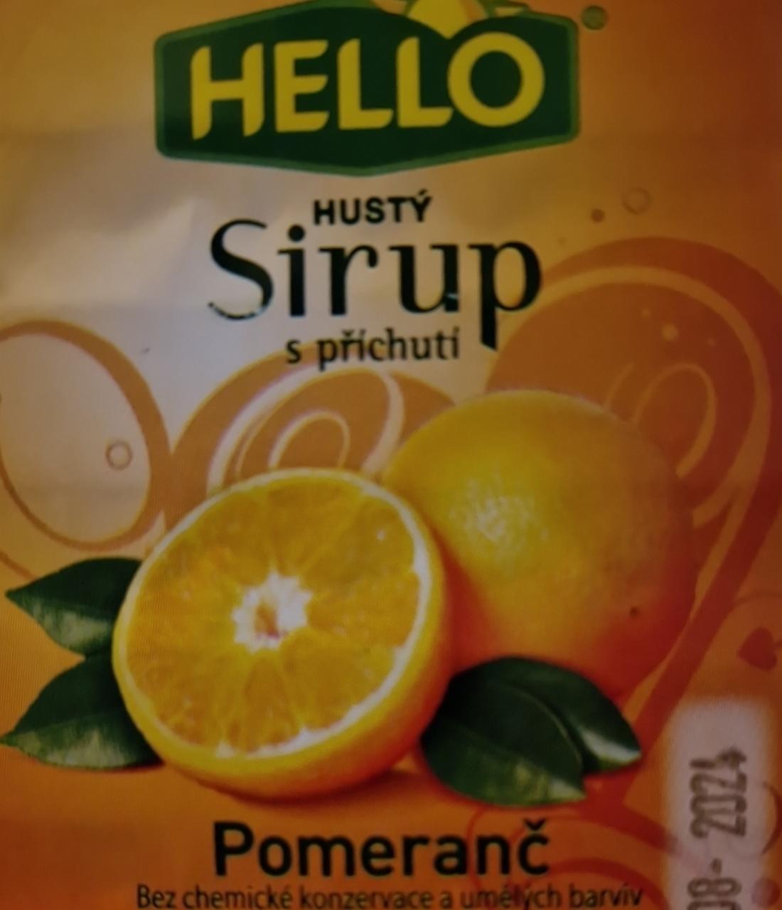 Fotografie - Sirup s příchutí Pomeranč Hello