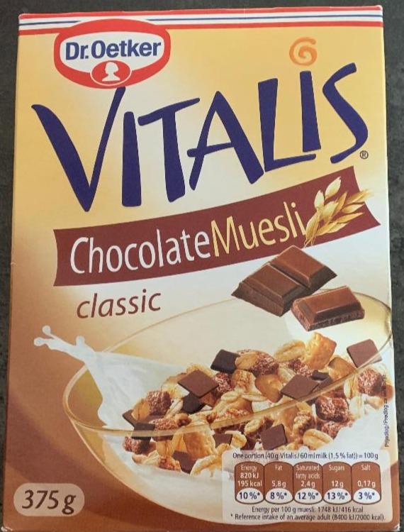 Fotografie - Vitalis müsli čokoládové dr.Oetker