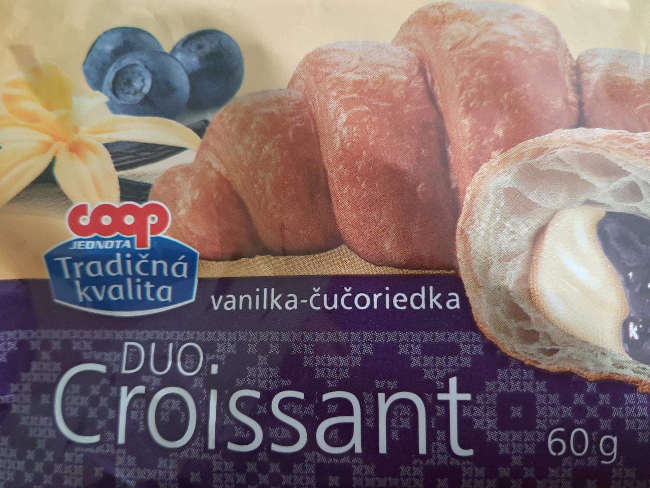 Fotografie - Duo Croissant Vanilka - čučoriedka Coop Tradičná kvalita