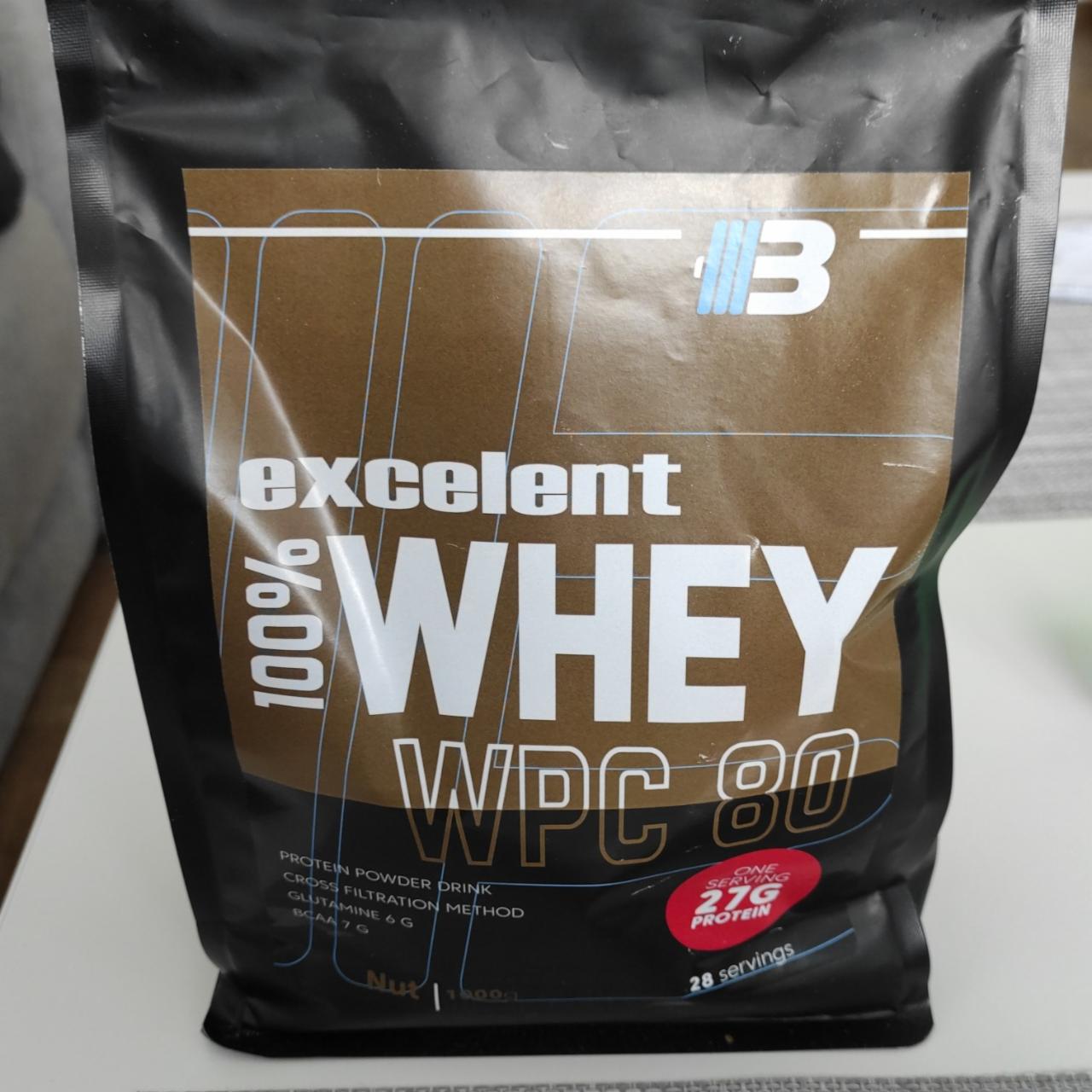 Fotografie - Excelent 100% Whey WPC 80 Nut Body Nutrition