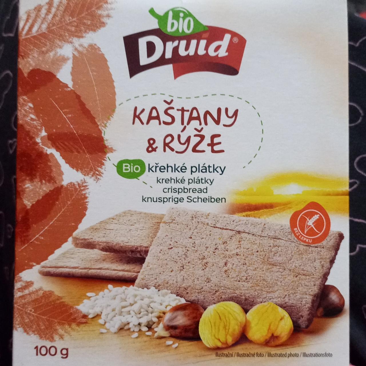 Fotografie - Kaštany & Rýže krehké plátky Bio Druid