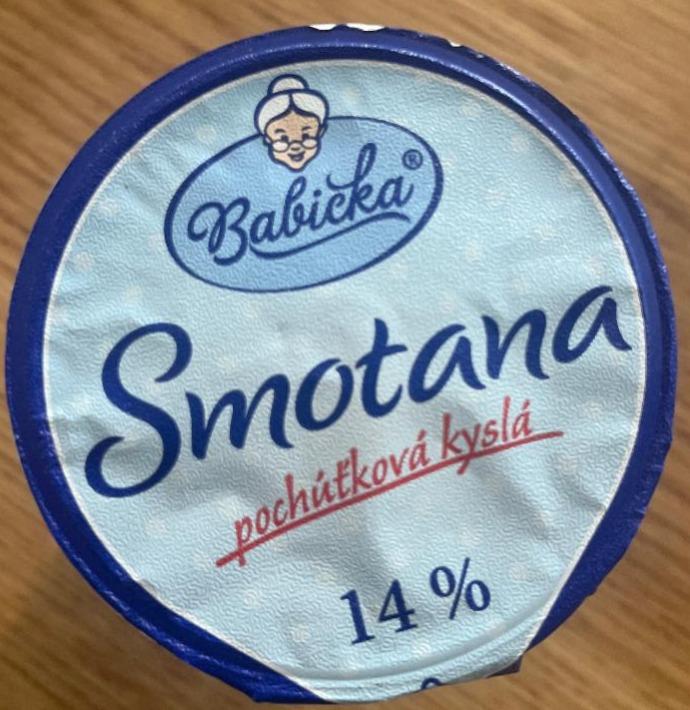 Fotografie - Smotana poctivá Babička 14%