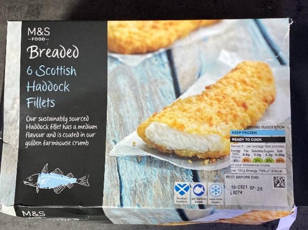 Fotografie - Breaded Scottish Haddock Fillets