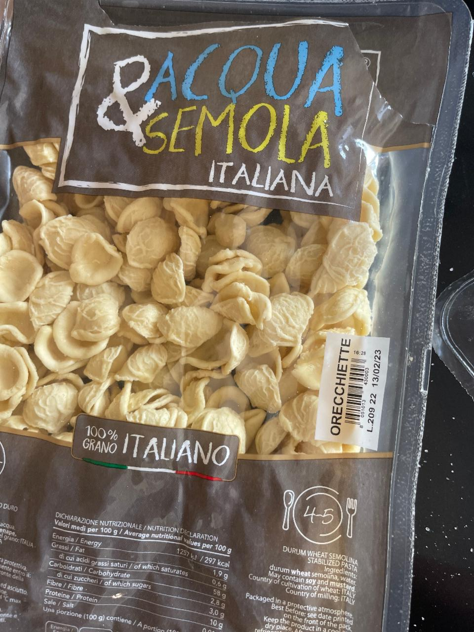 Fotografie - orechiette -semolina