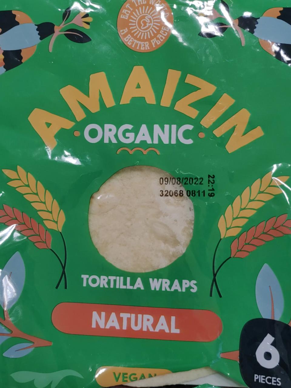 Fotografie - Amaizin organic tortilla wraps natural vegan