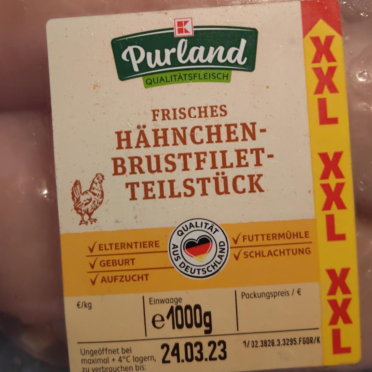 Fotografie - Frisches Hähnchenbrustfiletteilstück Purland
