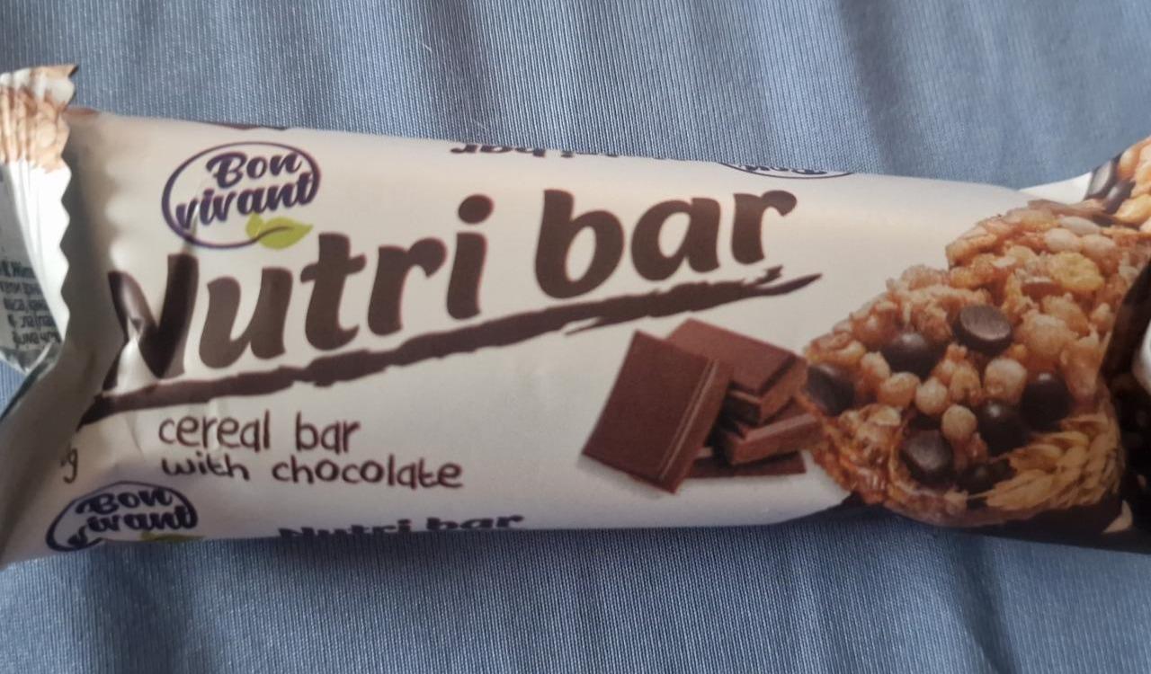 Fotografie - Nutri bar cereal bar with chocolate Bon vivant