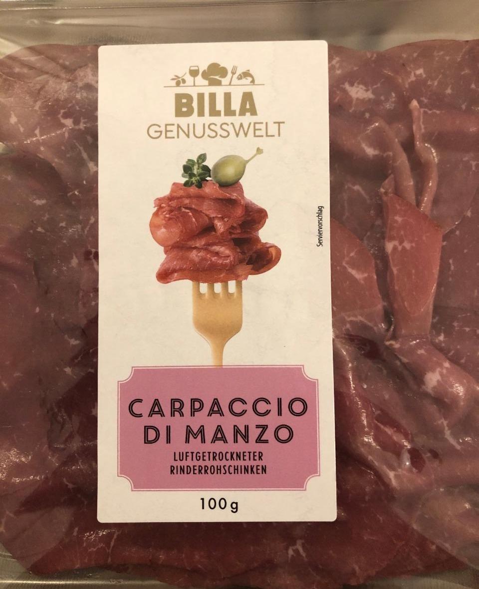 Fotografie - Carpaccio di manzo Billa