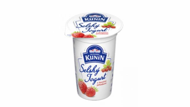 Fotografie - Selský jogurt s lesnými jahodami Kunín