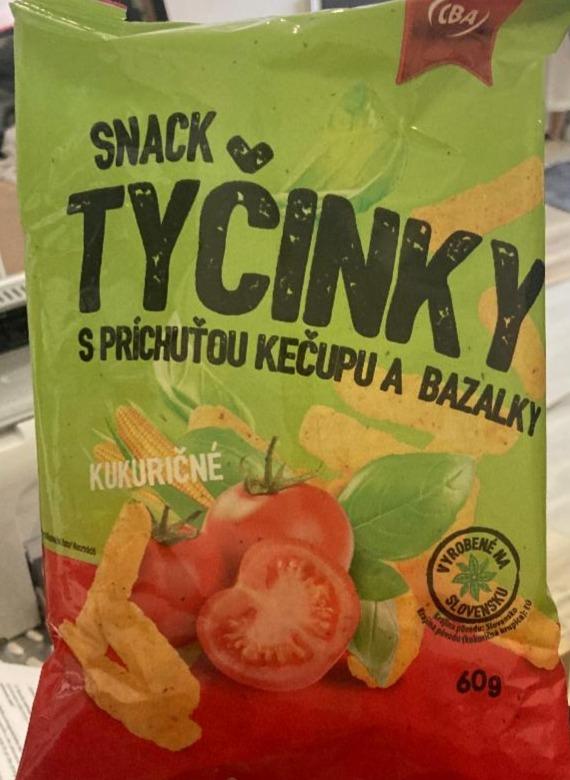 Fotografie - Snack tyčinky s príchuťou kečupu a bazalky CBA