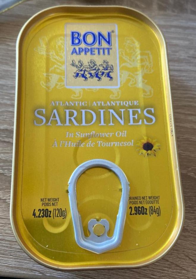 Fotografie - Sardines in Sunflower oil Bon Apetit