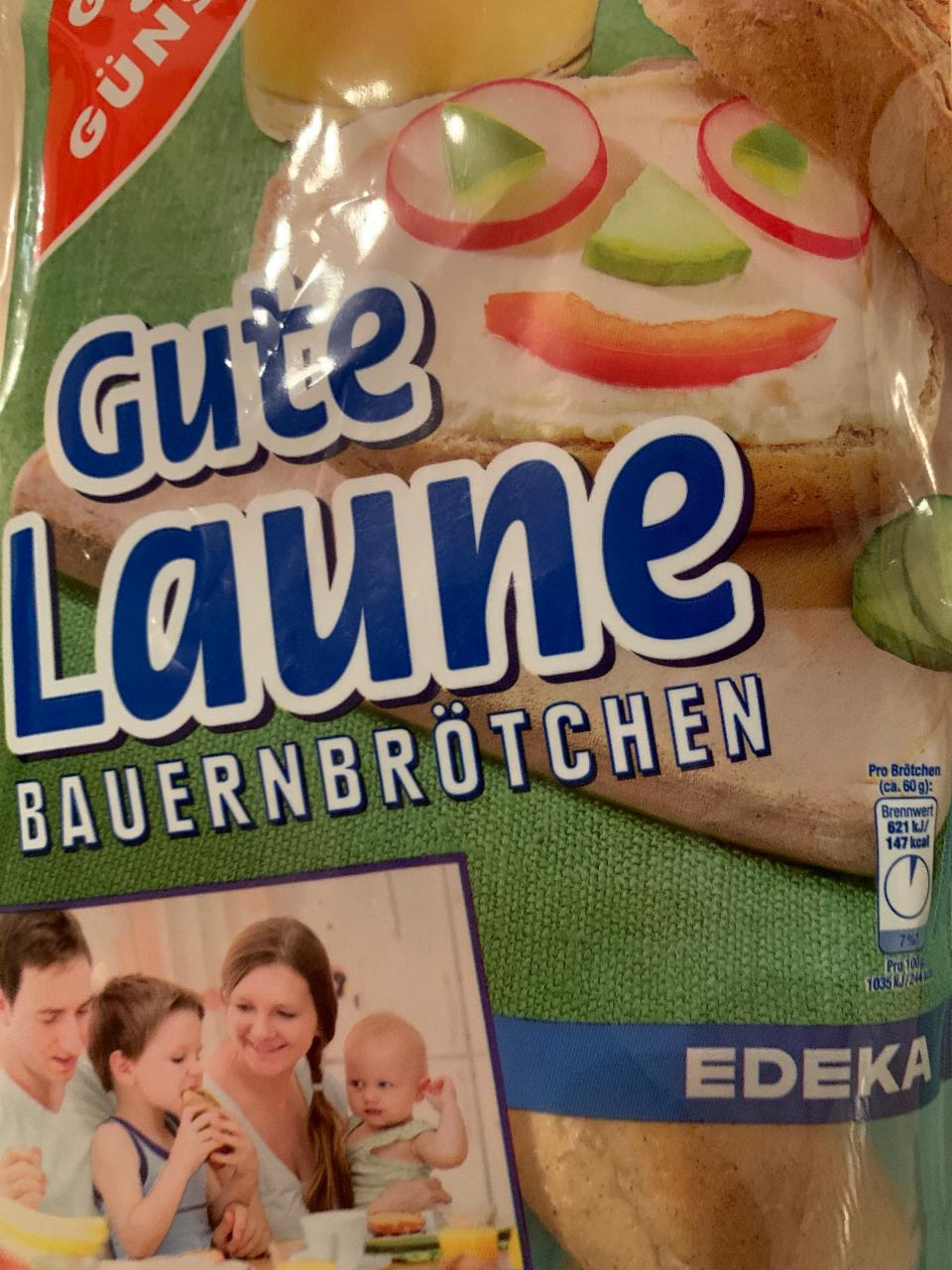 Fotografie - Gute Laune Bauernbrotchen Edeka