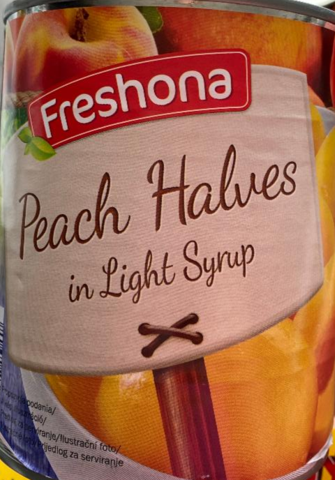 Fotografie - Freshona Peach Halves in lightly sweetened syrup