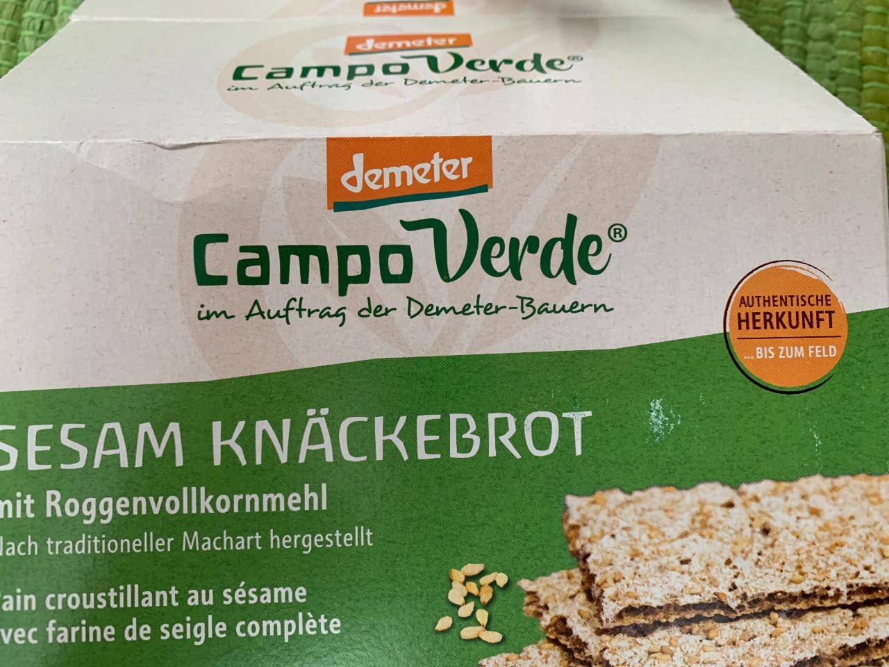 Fotografie - Campo verde sesam knäckebrot