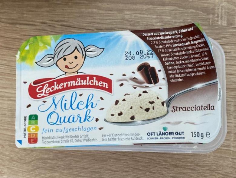 Fotografie - Milchquark stracciatella Leckermäulchen