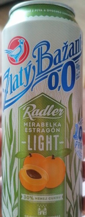 Fotografie - Zlatý Bažant Light 0,0% Radler mirabelka a estragón