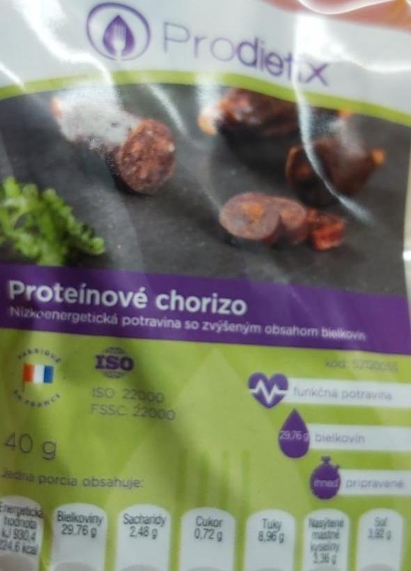 Fotografie - Proteínové chorizo Prodietix