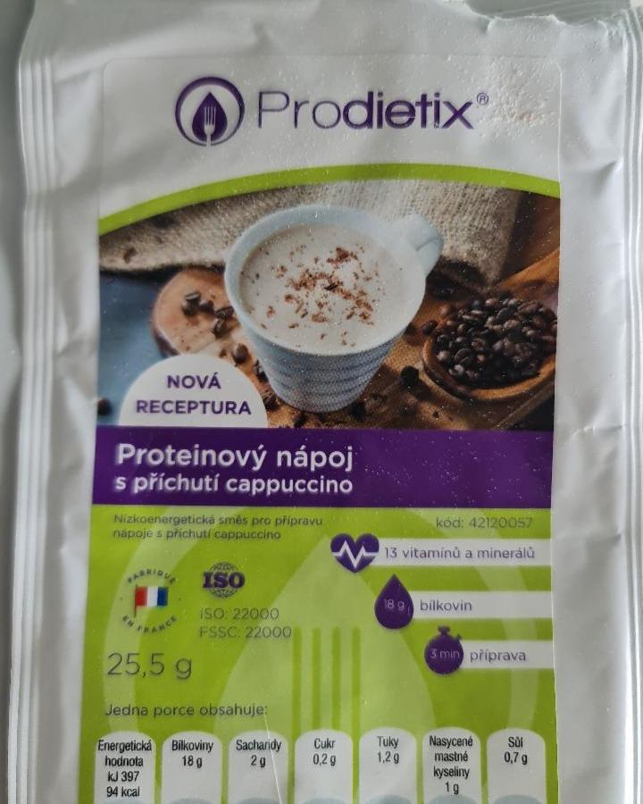 Fotografie - Proteínový nápoj s príchuťou cappuccino Prodietix