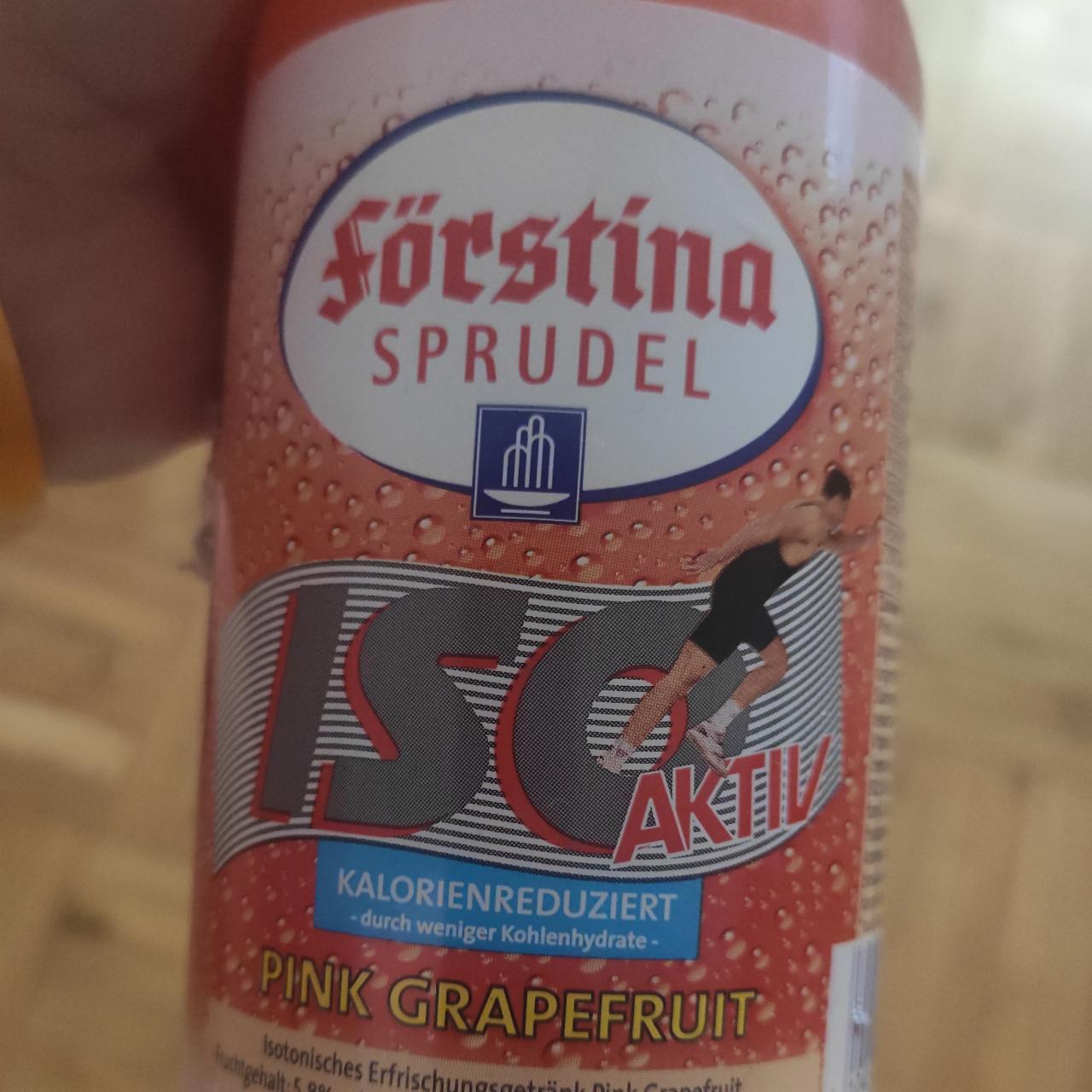 Fotografie - ISO Aktiv Pink grapefruit Förstina Sprudel