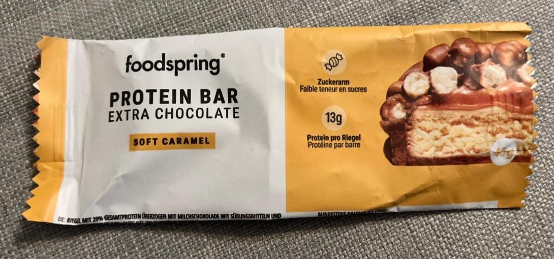Fotografie - Protein Bar Extra Chocolate Soft Caramel Foodspring