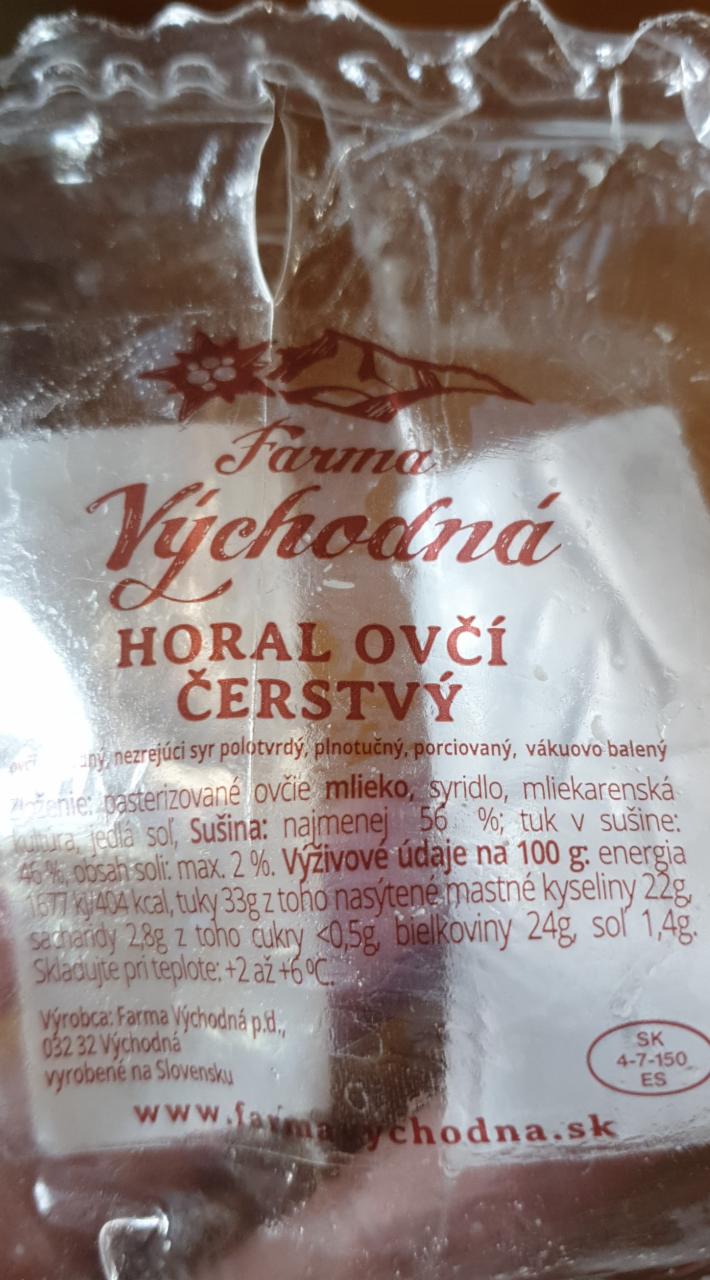 Fotografie - Horal ovčí čerstvý syr Farma Východná