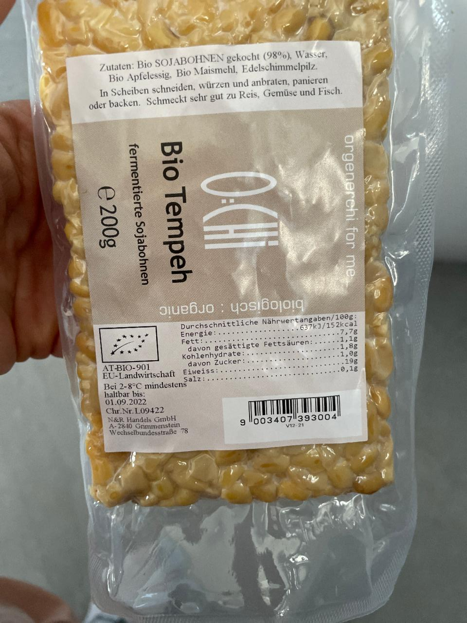 Fotografie - bio Tempeh billa