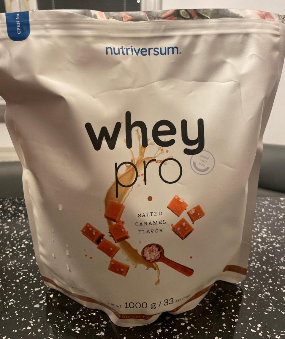 Fotografie - Whey pro salted caramel flavor Nutriversum